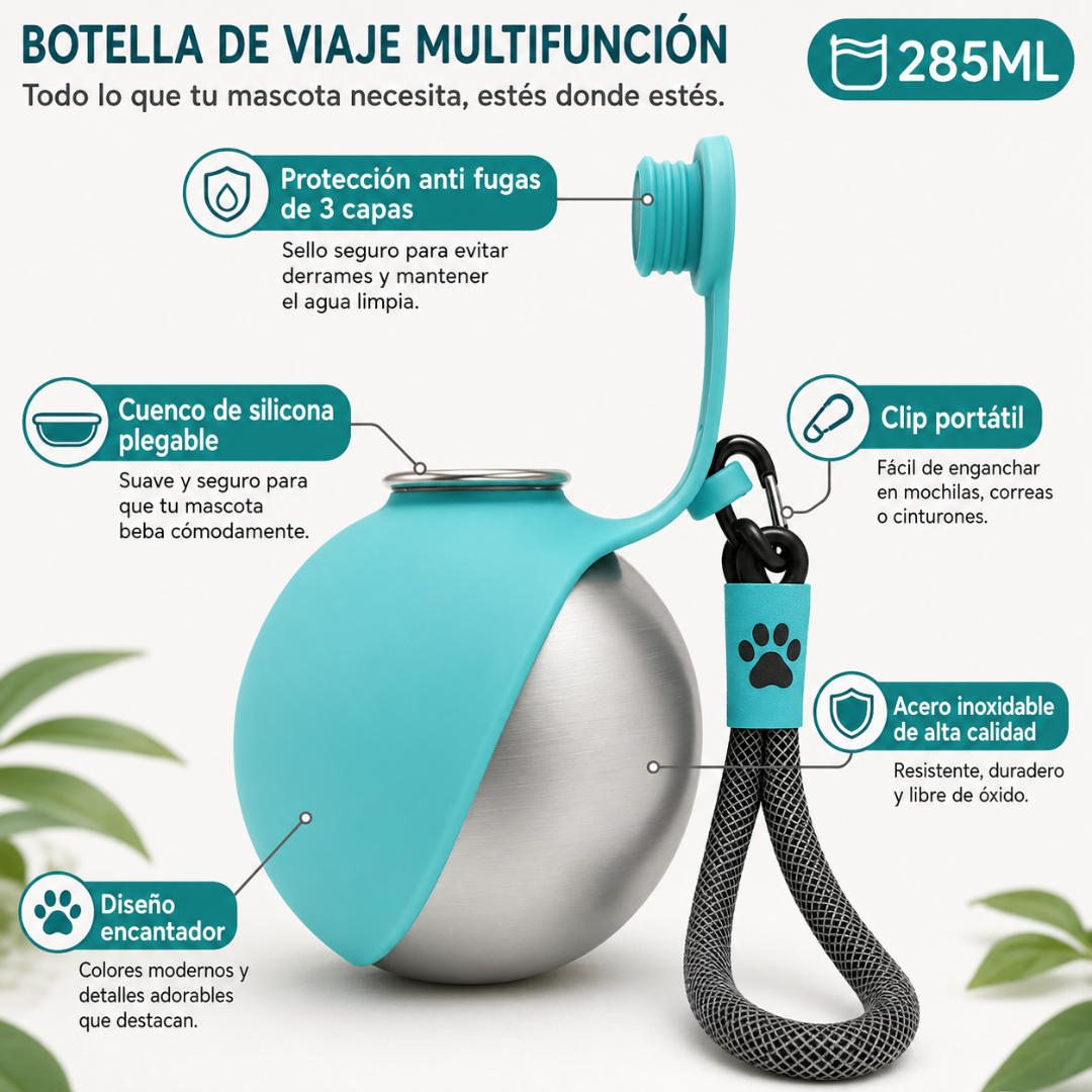 Bebedero Portátil para Mascotas